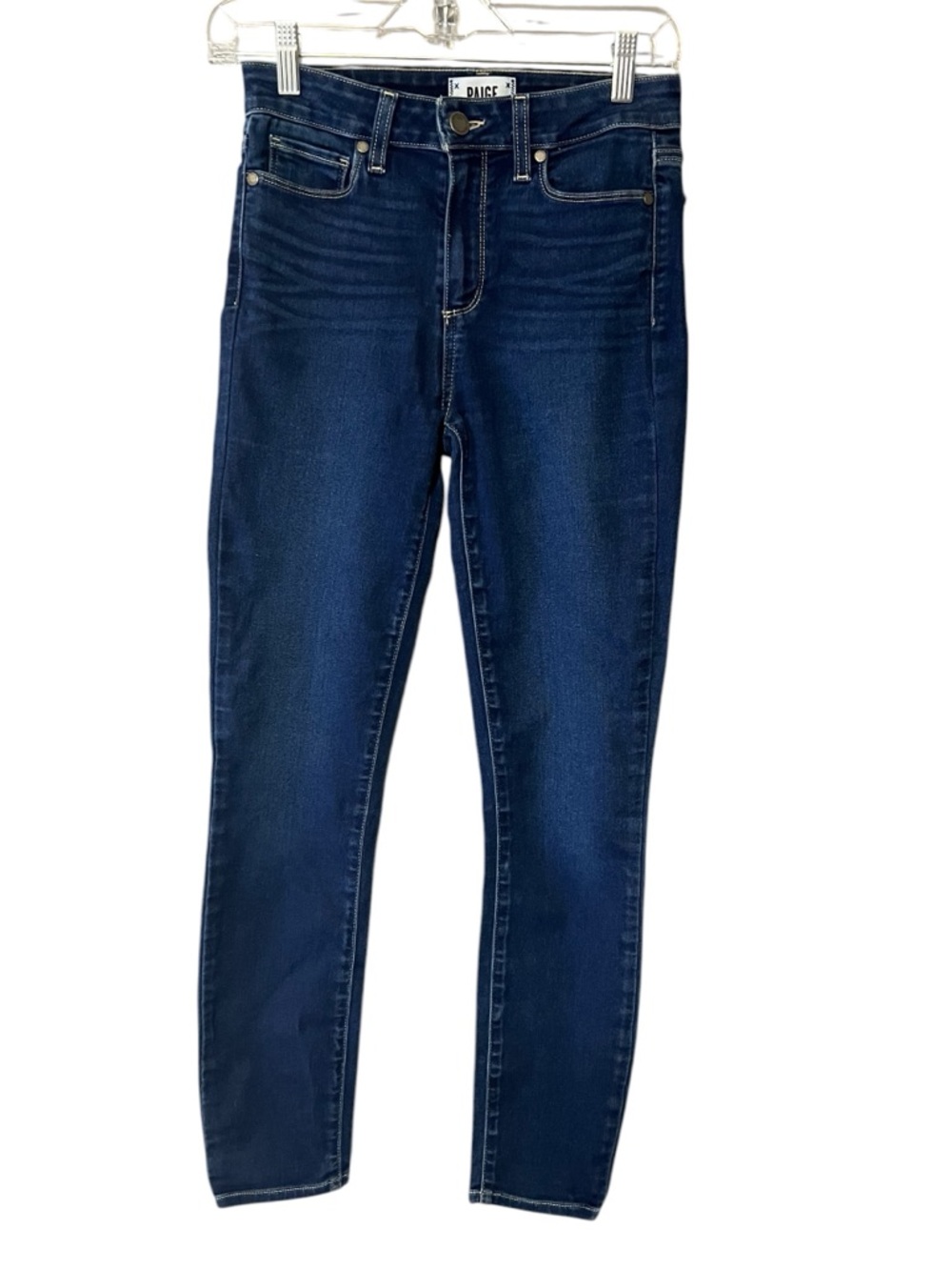 PAIGE Hoxton Ankle Jeans 26 Dark Wash‎ High Rise Skinny Stretch Denim